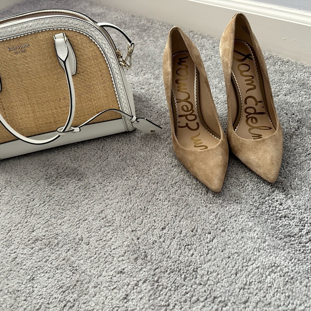 Sam Edelman Nude Suede Pumps Size 10